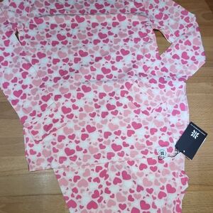 Nwt Girls Size 8 Sweet Bamboo Kids Heart Print Pajama Set